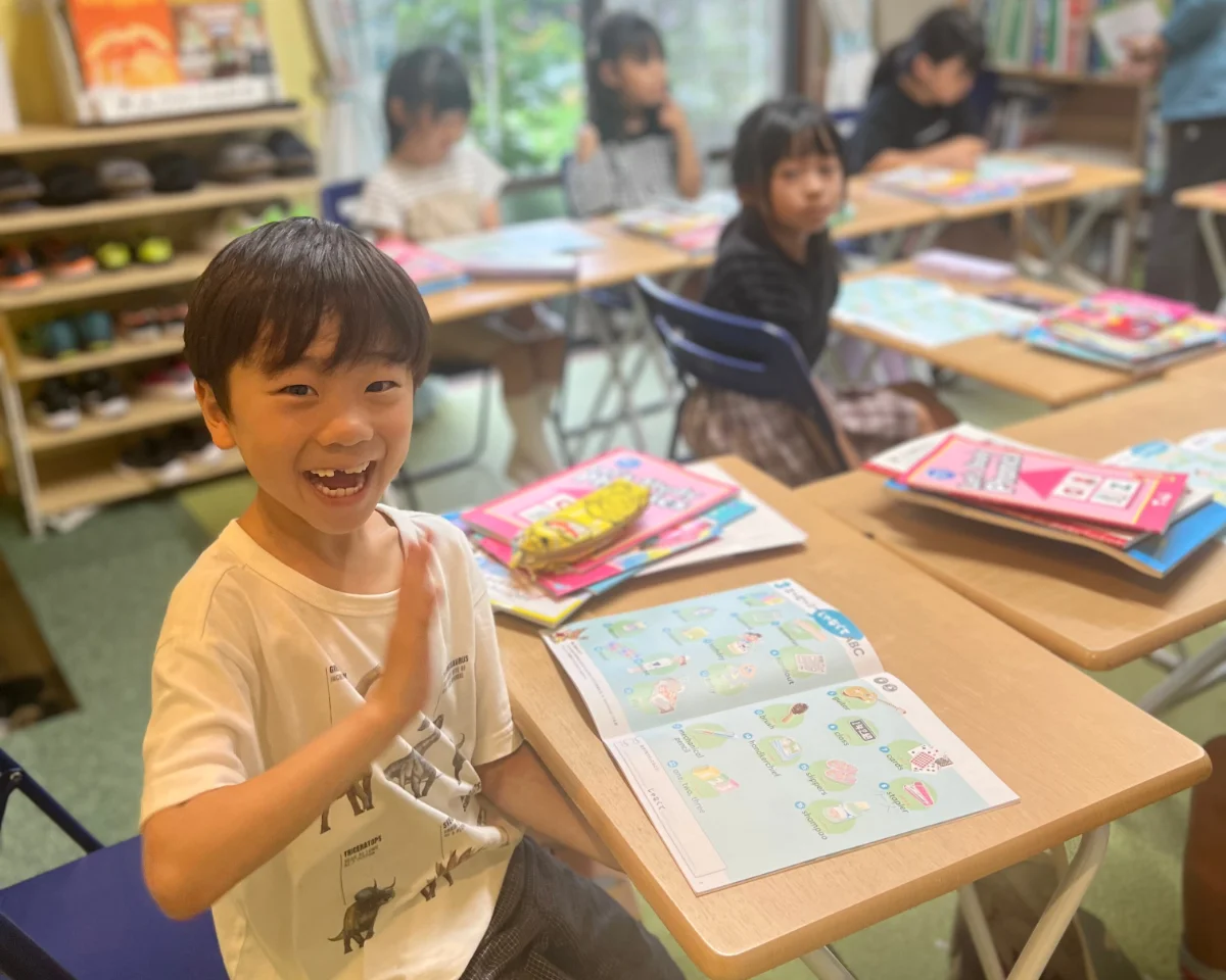 レッスンで発表する子どもたち